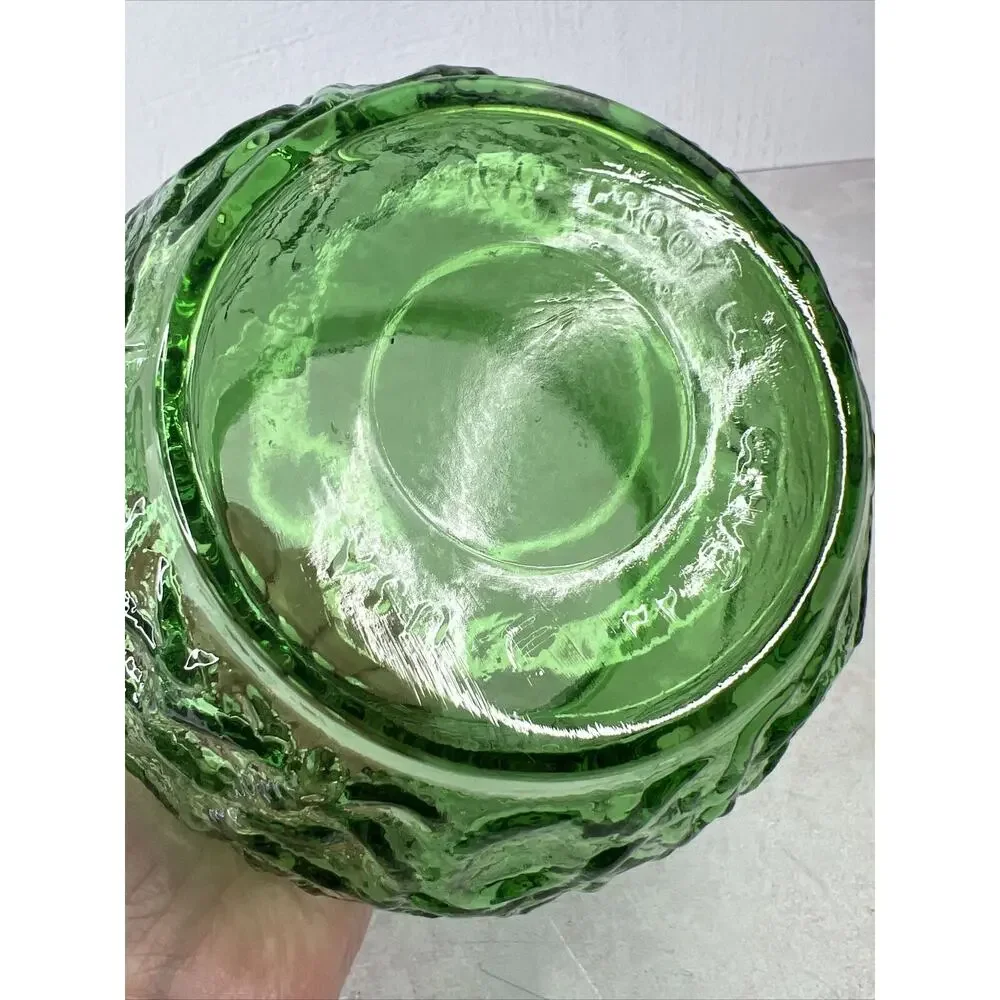 Rose Bowl Vase Retro Green Brody Co Cleveland‎ USA Vintage Home Decor